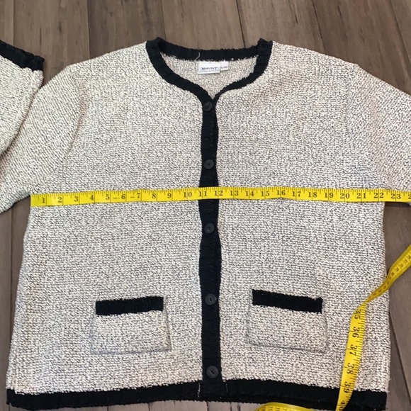 Habitat clothes to live in sweater cardigan black and white - Picture 6 of 7